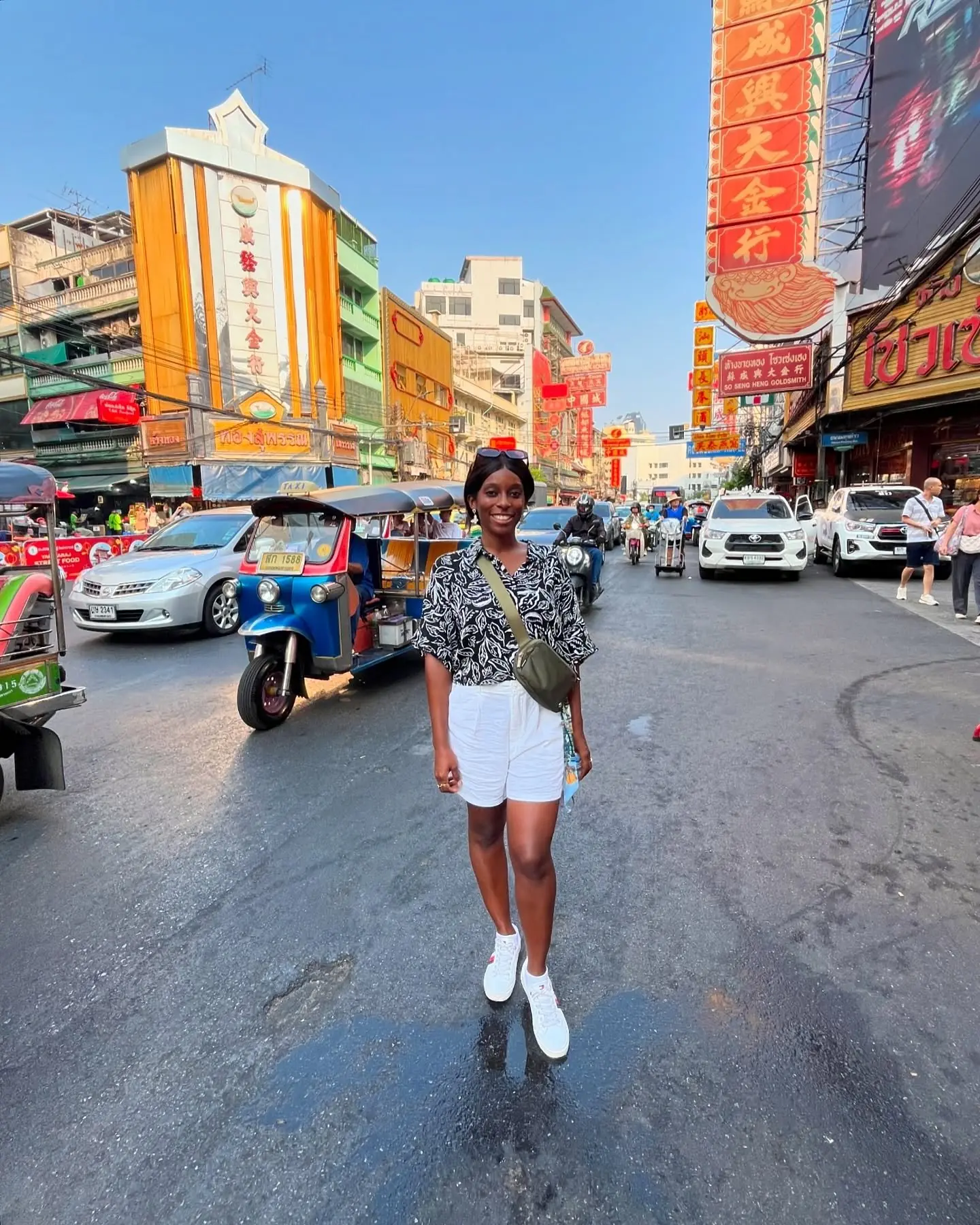 Yaowarat by day with tuk-tuks