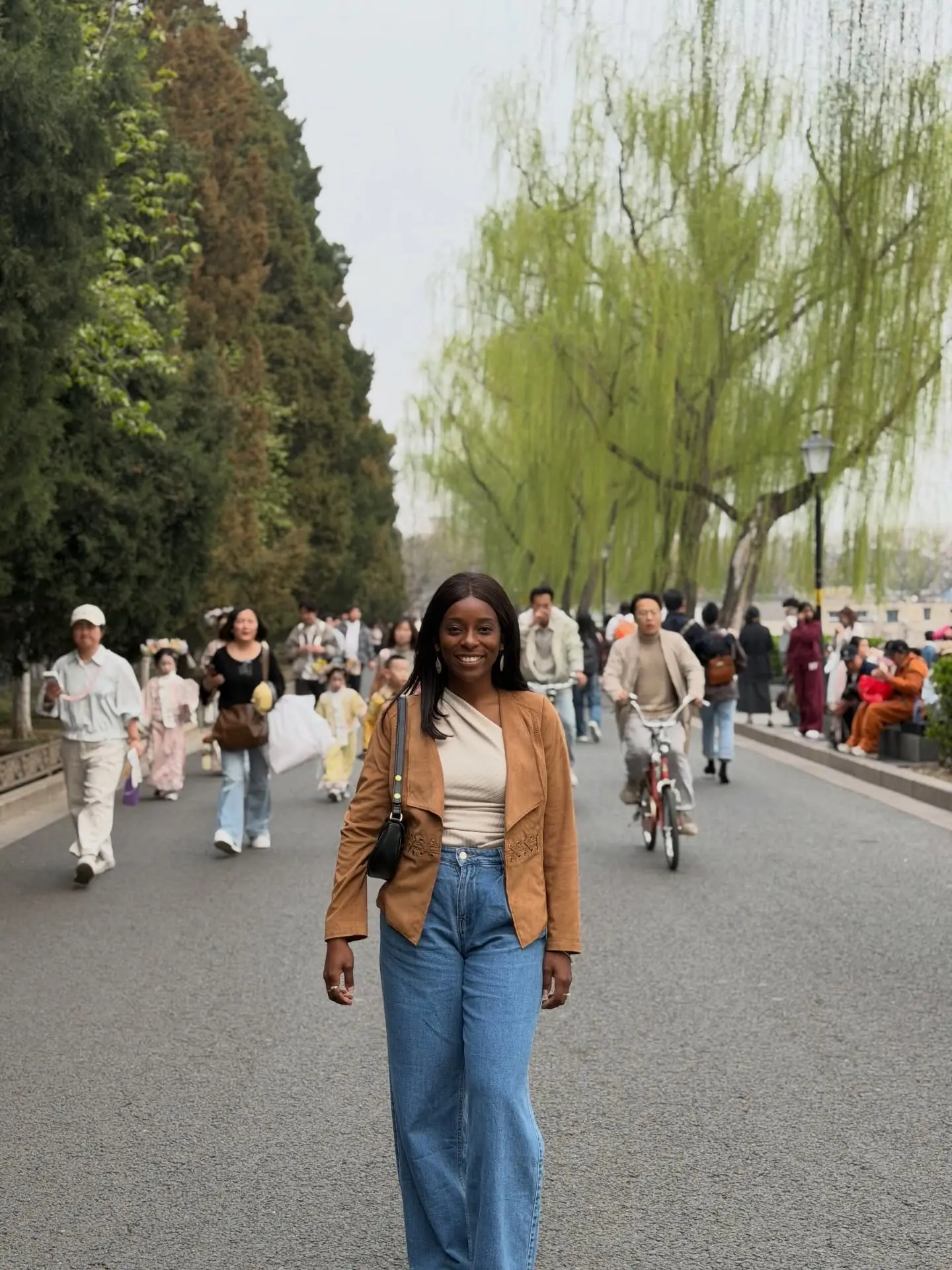 Willow-lined park in Beijing