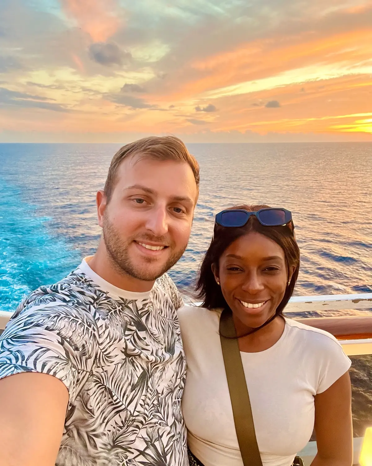 Sunset from the cruise ship