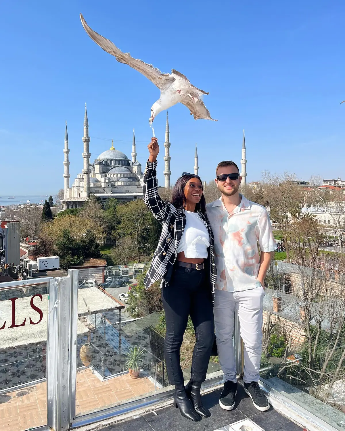 Rooftop view of the Blue Mosque