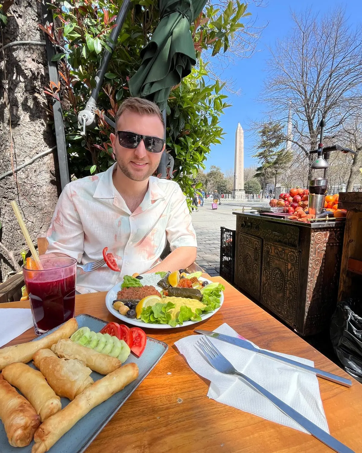 A Turkish mezze breakfast in Sultanahmet