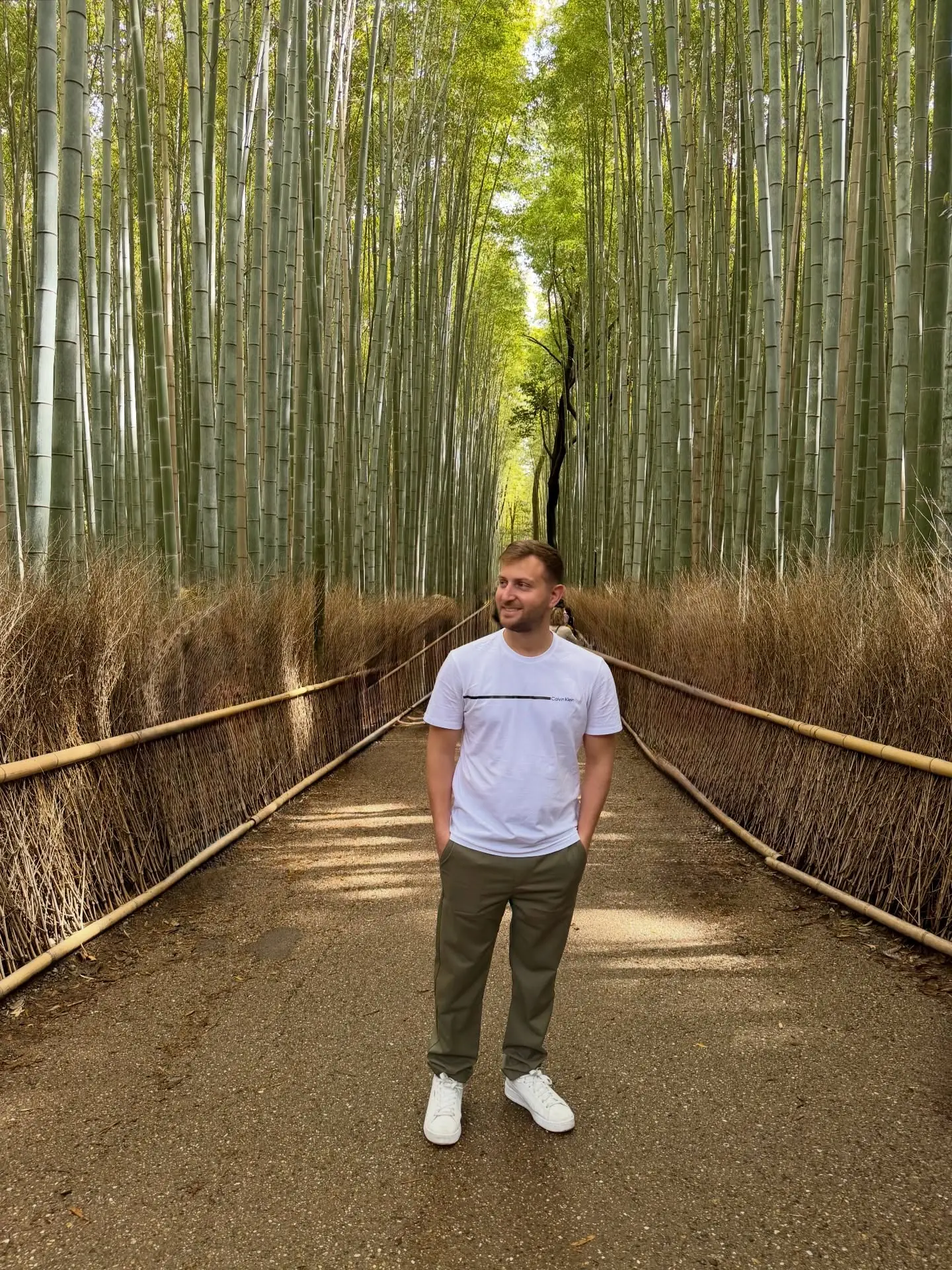 Andrew in the bamboo grove
