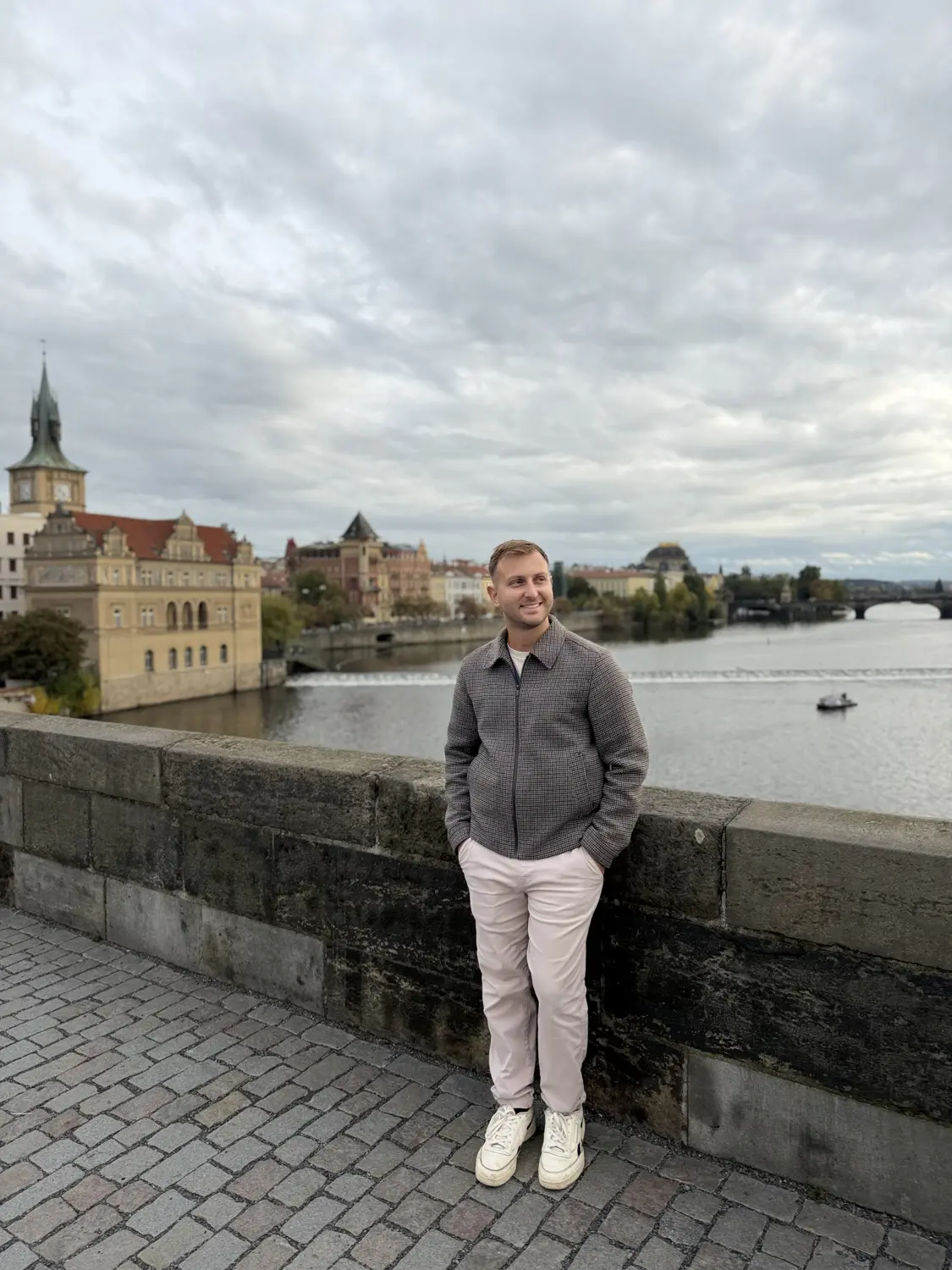 Andrew by the river