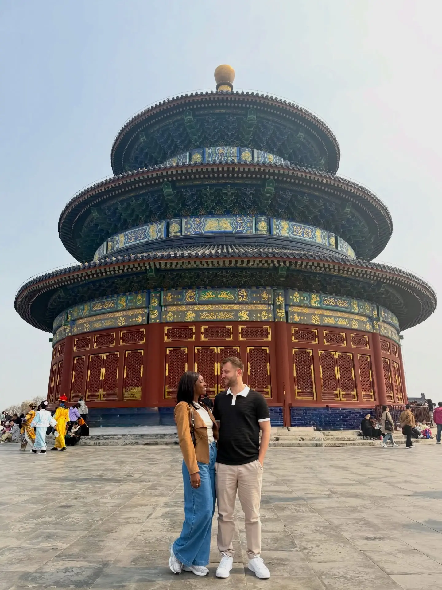 Us in front of the Hall of Prayer for Good Harvests at the Temple of Heaven