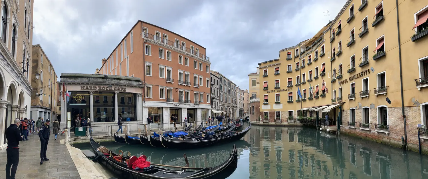 Panorama of a Venice canal